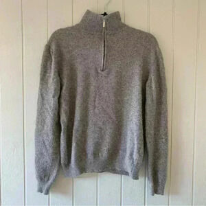 Bartolini Women’s Wool Cashmere Blend Half Zip Sweater Large